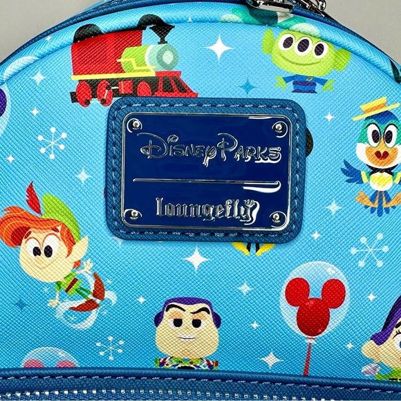 Disney Parks Magic Kingdom Chibi Balloon Allover Print Mini Backpack - Picture 3 of 8